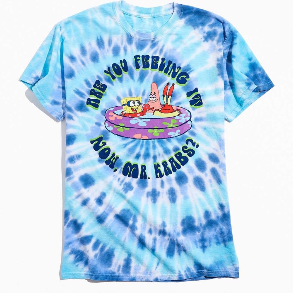 NWT Nickelodeon spongebob tie dye T-shirt - Picture 1 of 6